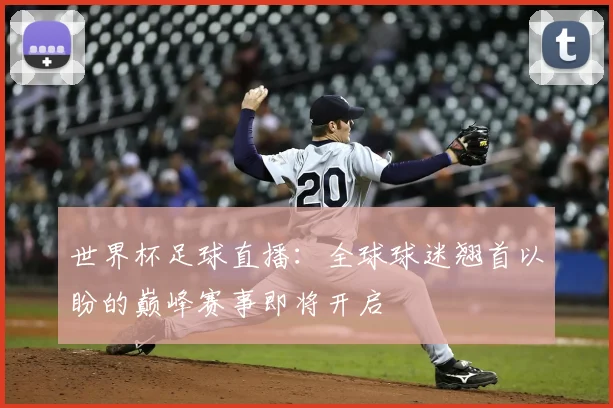 世界杯足球直播：全球球迷翘首以盼的巅峰赛事即将开启